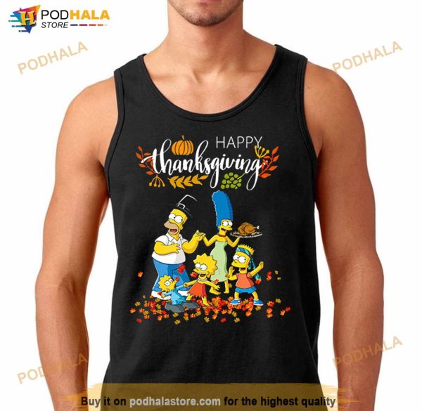 The Simpsons Characters Happy Thanksgiving Shirt