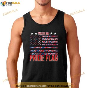 This Is My Pride Flag Tie Dye American Flag 4th Of July Shirt 3