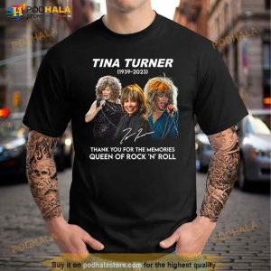 Tina Turner 1939 2023 Thank You For The Memories Queen Of Rock 'n' Roll Shirt 2
