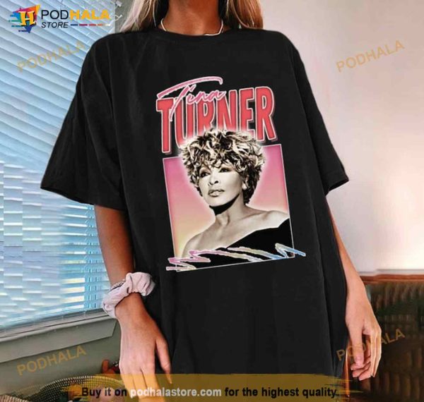 Tina Turner 80s Style Shirt, RIP Tina Turner Retro Music shirt