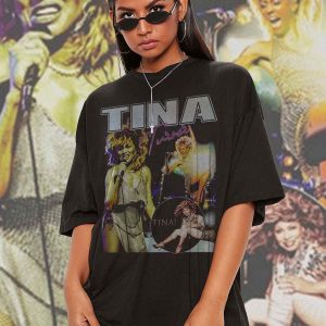 Tina Turner Aesthetic Retro Vintage 70s Inspired T-Shirt, Rip Tina Turner Shirt