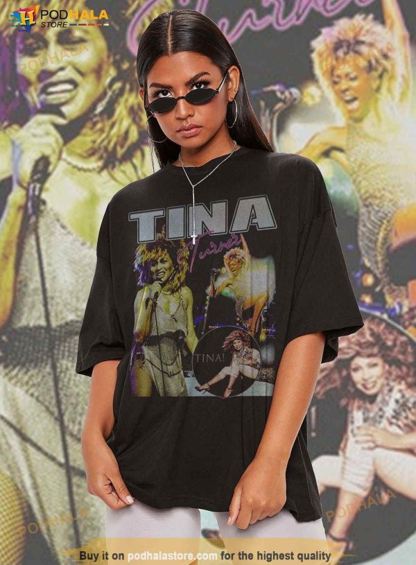 Tina Turner Aesthetic Retro Vintage 70s Inspired T-Shirt, Rip Tina Turner Shirt