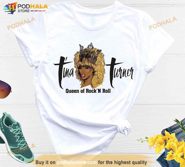 Tina Turner Queen of Rock N Roll Shirt, Tina Turner Memorial T-Shirt