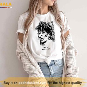 Tina Turner RIP 2039-2023 Shirt, Memorable Tina Turner 70s Icon Singer Shirt