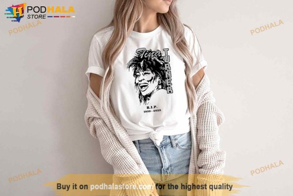 Tina Turner RIP 2039-2023 Shirt, Memorable Tina Turner 70s Icon Singer Shirt