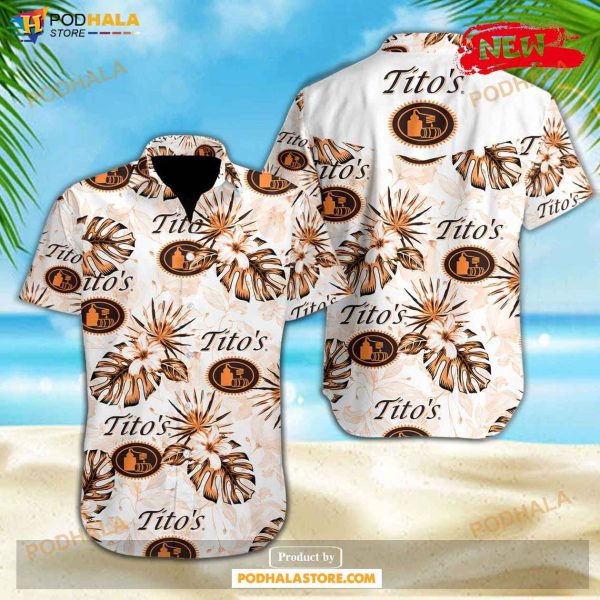 Tito’s Tropical Flower Sunny Summer Design Hawaiian Shirt
