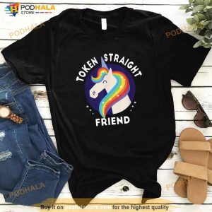 Token Straight Friend Funny Slang Queer Ally Gay Pride Stuff Shirt