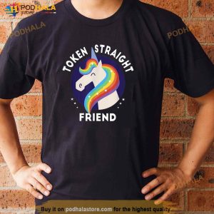 Token Straight Friend Funny Slang Queer Ally Gay Pride Stuff Shirt 3