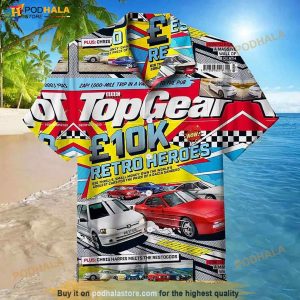 Top Gear Retro Heroes Hawaiian Shirt, Tropical Shirt For Men