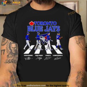 Toronto Blue Jays players Abbey Road sigantures shirt, hoodie