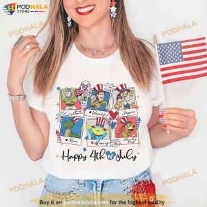 Toy Story 4th Of July Shirt, Woody and Buzz Patriotic Independence Day Tee