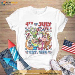 Toy Story 4th Of July Shirt, Woody and Buzz Patriotic Independence Day Tee  - Bring Your Ideas, Thoughts And Imaginations Into Reality Today