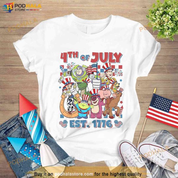 Toy Story 4th Of July T Shirt, Fourth Of July Patriotic Gift For Women Men