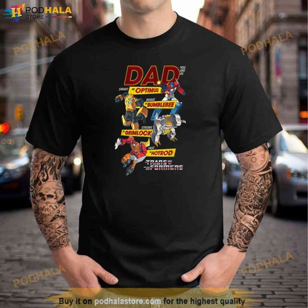 Transformers Fathers Day Autobots Dad You Are Smart Logo Shirt