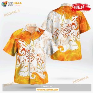 Tribal Darmanitan Hawaiian Shirt, Tropical Shirt for Women Men