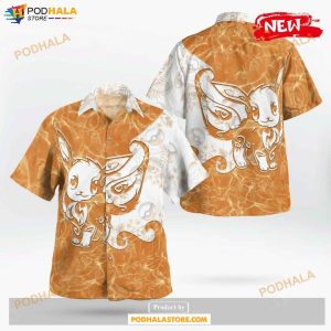 Tribal Eevee Design Hawaiian Shirt, Tropical Shirt for Women Men
