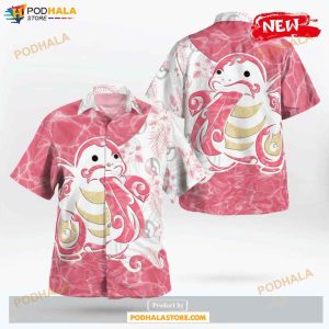 Tribal Lickitung Design Hawaiian Shirt, Tropical Shirt for Women Men