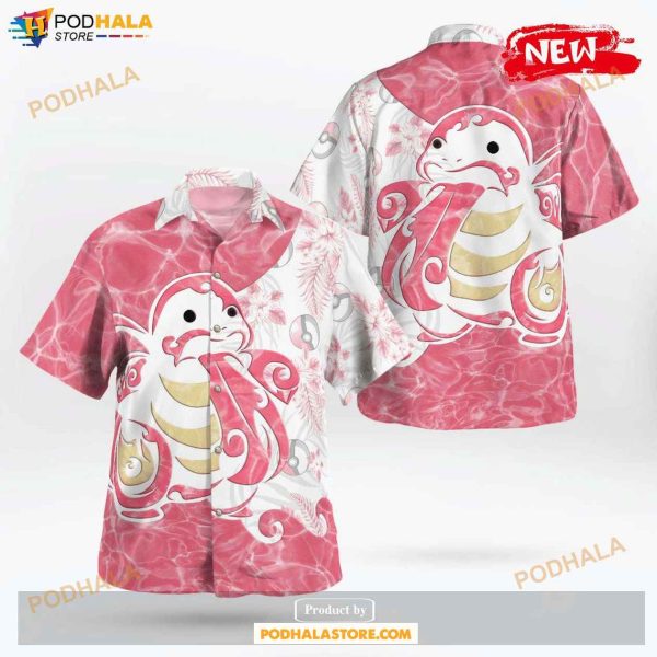 Tribal Lickitung Design Hawaiian Shirt, Tropical Shirt for Women Men