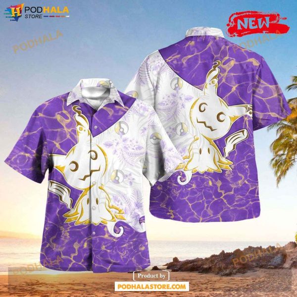 Tribal Mimikyu Design Hawaiian Shirt, Tropical Shirt for Women Men