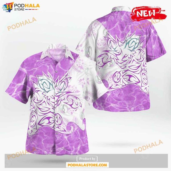 Tribal Nidoking Design Hawaiian Shirt, Tropical Shirt for Women Men