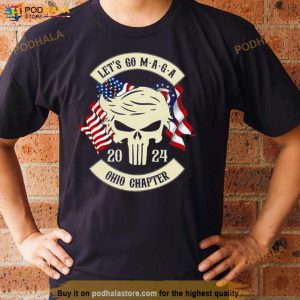 Trump Skull Let's Go Maga 2024 Ohio Chapter Shirt 3