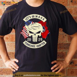 Trump Skull Let's Go Maga 2024 Tennessee Chapter Shirt 2