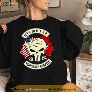 Trump Skull Let's Go Maga 2024 Tennessee Chapter Shirt 3