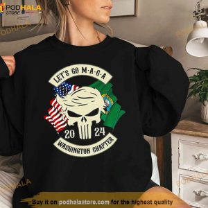 Trump Skull Let's Go Maga 2024 Washington Chapter Shirt 2