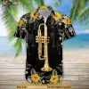 Trumpet Musical Instrument Hawaiian Shirt, Tropical Shirt