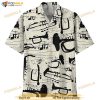 Trumpet Print Hawaiian Shirt, Tropical Shirt