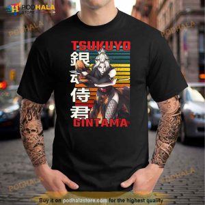 Tsukuyo Gintama Anime Retro Design Shirt 2