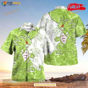 Tyranitar Tribal Design Hawaiian Shirt, Tropical Shirt for Women Men