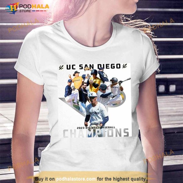 UC San Diego Tritons Team Baseball 2023 Big West Champions Shirt
