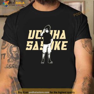 Uchiha Sasuke Logo Text Art Naruto Shippuden Shirt