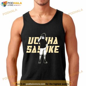 Uchiha Sasuke Logo Text Art Naruto Shippuden Shirt 3