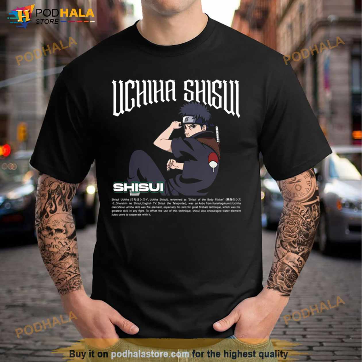 Uchiha Shisui Character In Naruto Shippuden Shirt