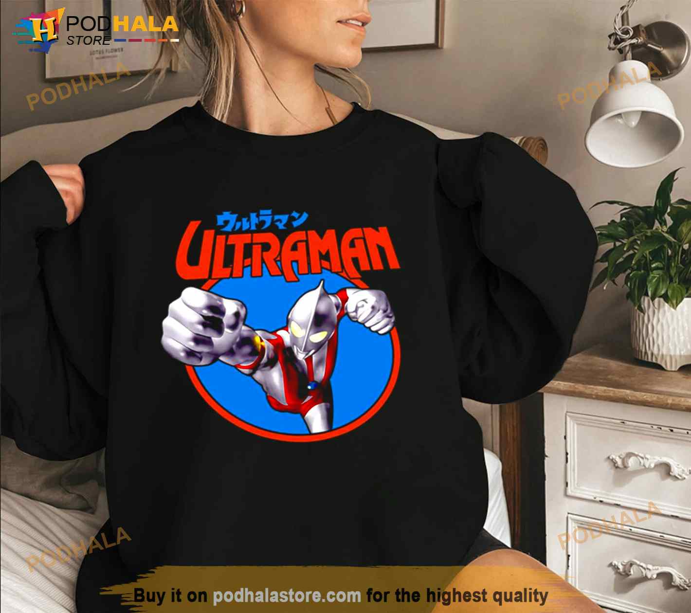 Ultraman Black Print Japanese Anime Shirt Ultraman Black Print Japanese Anime Shirt
