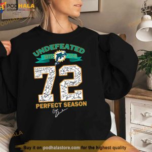 Undefeated 1972 Miami Dolphins 72 Perfect Season Signatures Shirt