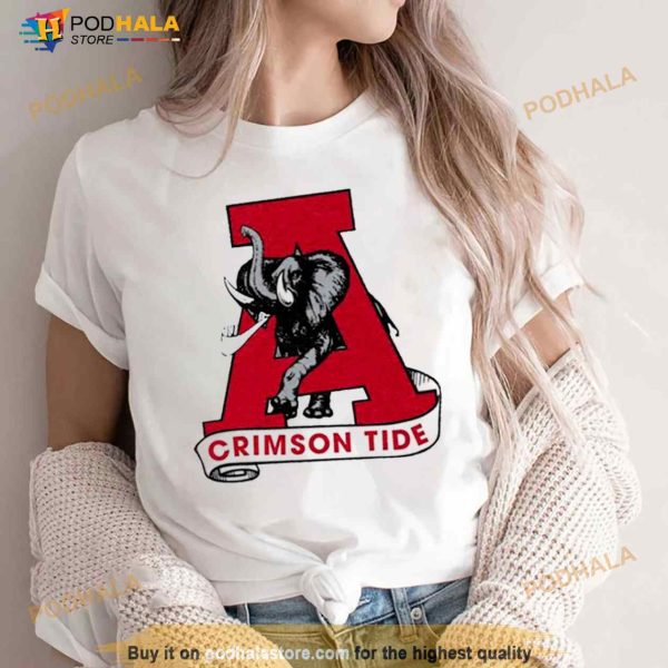 University Of Alabama Crimson Tide Logo Vintage Shirt