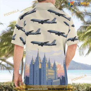 Us Air Force Utah Air National Guard Boeing Kc 135r Stratotanker 717 148 Hawaiian Shirt For Men And Women 2