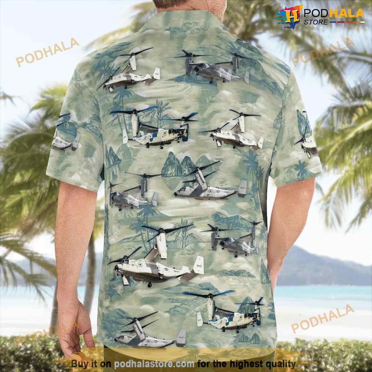 US Navy Boeing Cmv-22b Osprey Hawaiian Shirt US Navy Boeing Cmv-22b Osprey Hawaiian Shirt