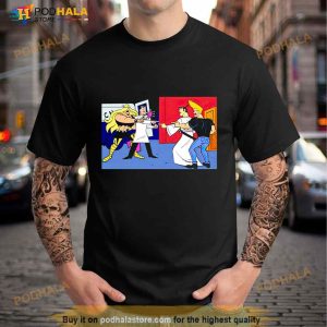Utonium and Val Hallen vs Samurai Jack and Johnny Bravo Shirt