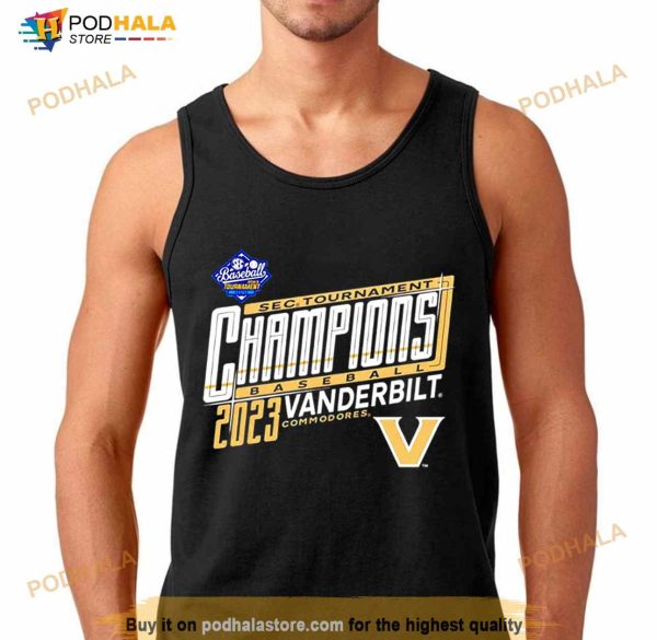 Vanderbilt Commodores 2023 SEC Baseball Conference Tournament Champions Shirt