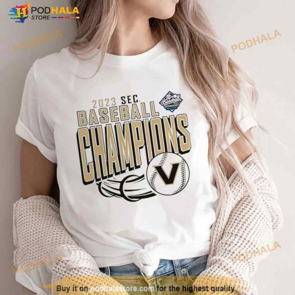 Vanderbilt Commodores 2023 SEC Baseball Tournament Champions Shirt