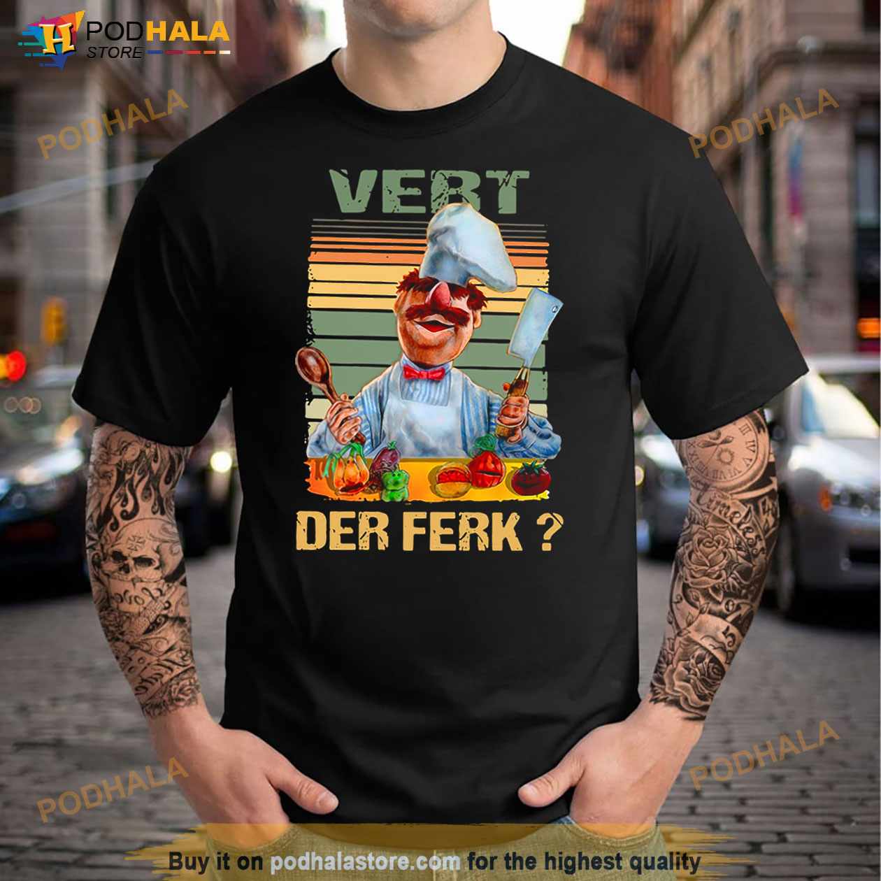 Betydning demonstration Forbavselse Vert Der Ferk Swedish Chef The Muppet show Shirt - Bring Your Ideas,  Thoughts And Imaginations Into Reality Today