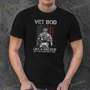 Vet Bod Like Dad Bod But More Back Pain Retro Vintage Shirt Fathers Day Gift 3