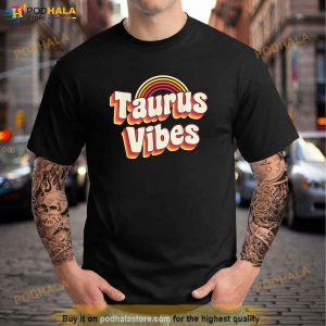 Vibo Retro Astrology Zodiac April or May birthday Taurus Shirt