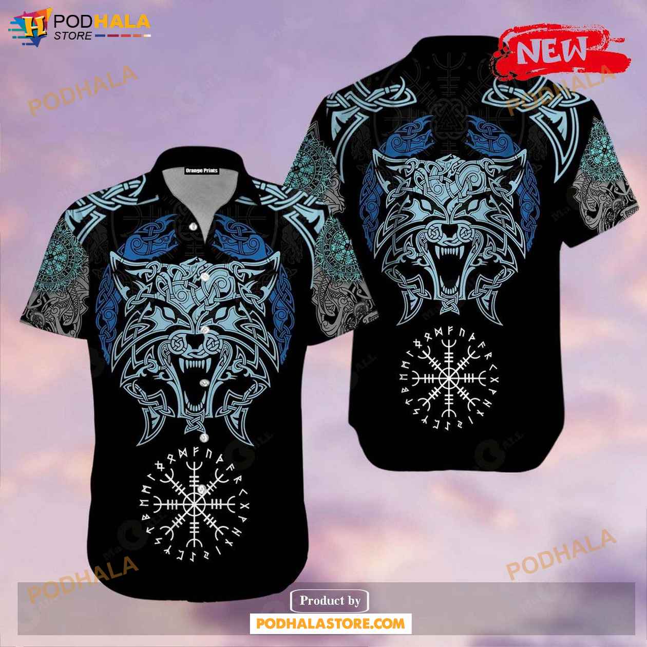 Viking Wolf Tattoo Luxury For Summer Hawaiian Shirt Viking Wolf Tattoo Luxury For Summer Hawaiian Shirt