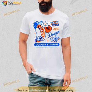 Vin Scully 1000 Win Dodger Dogs Since 1962 T Shirt