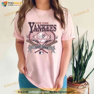 90s New York Yankees Red T Shirt - Unisex Medium